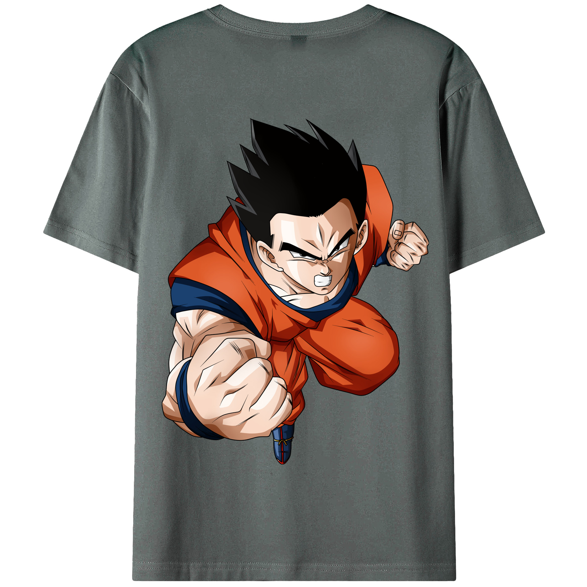 （画像用） ドラゴンボール 孫 悟飯（そんごはん）DRAGON BALL Son Gohan 綿100％半袖Tシャツ（背面プリント）